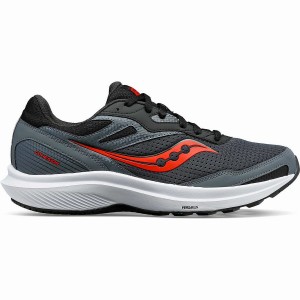 Grey / Red Blue Saucony Cohesion 16 Men's Running Shoes | Malaysia S20974-J78