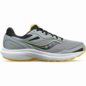 Grey / Yellow Saucony Cohesion 16 Men's Running Shoes | Malaysia S09164-K41