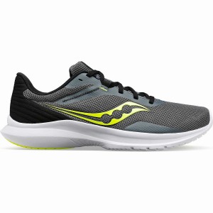 Grey / Yellow Saucony Convergence Men's Walking Shoes | Malaysia S98301-Q19