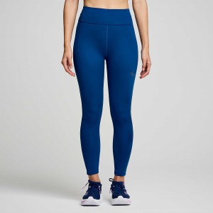 Indigo Saucony Fortify Crop Women's Tight | Malaysia S96170-U87