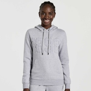 Light Grey Saucony Rested Women's Hoodie | Malaysia S87923-Y15