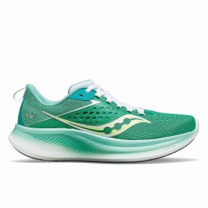 Mint / White Saucony Ride 17 Women's Running Shoes | Malaysia S10724-J23