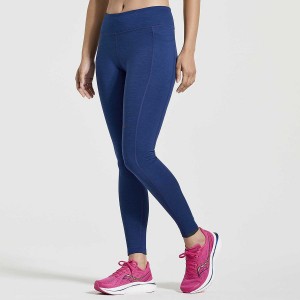 Navy Saucony Solstice Women's Tight | Malaysia S05297-Q62