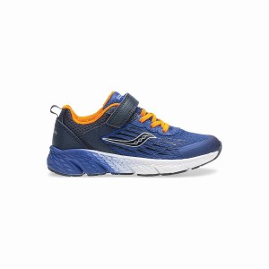 Navy Saucony Wind A/C Sneaker Kids' Running Shoes | Malaysia S91036-Y13