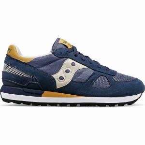 Navy / Brown Saucony Shadow Original Men's Sneakers | Malaysia S27985-G81