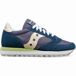 Navy / Cream Saucony Jazz Original Women's Sneakers | Malaysia S56327-X57