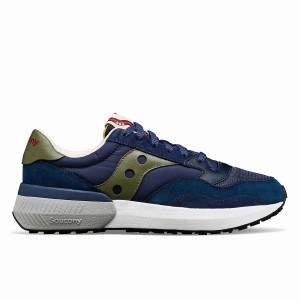 Navy / Green Saucony Jazz NXT Men's Sneakers | Malaysia S45283-X51