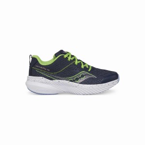 Navy / Green Saucony Kinvara 14 Sneaker Kids' Running Shoes | Malaysia S03914-E23