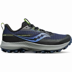 Navy / Khaki Saucony Peregrine 13 Wide Women's Trail Running Shoes | Malaysia S19582-Q74