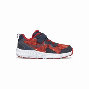 Navy / Orange Saucony Flash 3.0 A/C Jr. Sneaker Kids' Running Shoes | Malaysia S01965-M09