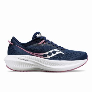 Navy / Purple Saucony Triumph 21 Women's Running Shoes | Malaysia S15907-Z13