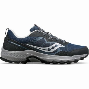 Navy / Silver Saucony Excursion TR16 Men's Trail Running Shoes | Malaysia S02948-U63