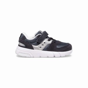 Navy / Silver Saucony Jazz Lite 2.0 Sneaker Kids' Running Shoes | Malaysia S68024-H59