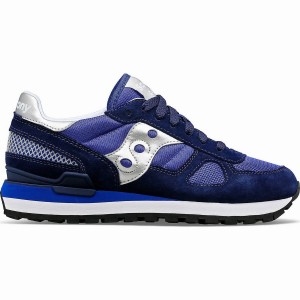 Navy / Silver Saucony Shadow Original Women's Sneakers | Malaysia S21463-V38