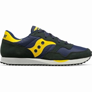 Navy / Yellow Saucony DXN Trainer Men's Sneakers | Malaysia S02781-H01