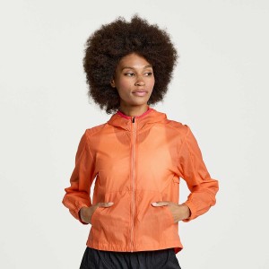 Orange Saucony Elevate Packaway Women's Jackets | Malaysia S58304-E02