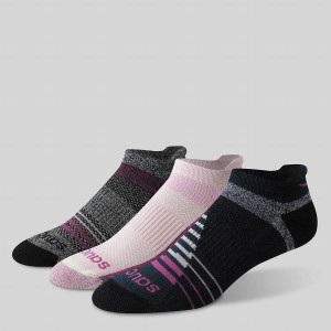 Pink Saucony Inferno Merino Wool Blend No Show 3-Pack Women's Socks | Malaysia S49312-T18