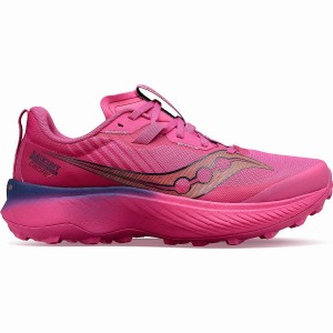 Pink / Navy Saucony Endorphin Edge Women's Trail Running Shoes | Malaysia S73642-Y93