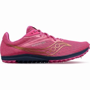 Pink / Navy Saucony Kilkenny XC9 Spike Men's Track Spikes | Malaysia S39287-M84