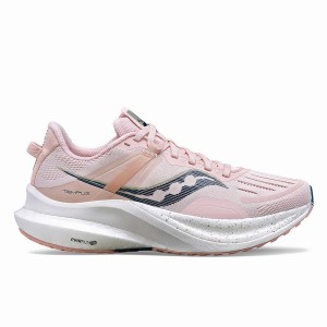 Pink / Navy Saucony Tempus Women's Running Shoes | Malaysia S52708-Y74