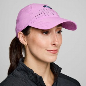 Purple Saucony Outpace Petite Women's Hats | Malaysia S83529-W28