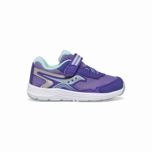 Purple Saucony Ride 10 Jr. Sneaker Kids' Running Shoes | Malaysia S56921-S13