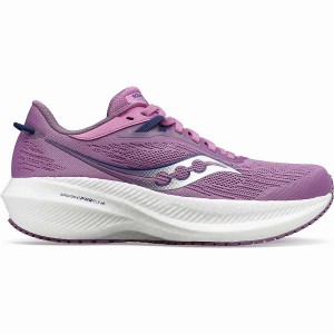 Purple / Indigo Saucony Triumph 21 Women's Running Shoes | Malaysia S51046-G65