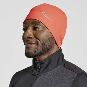 Red Saucony Solstice Men's Beanie | Malaysia S58743-K81