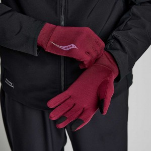 Red Saucony Solstice Men's Gloves | Malaysia S74918-Q52