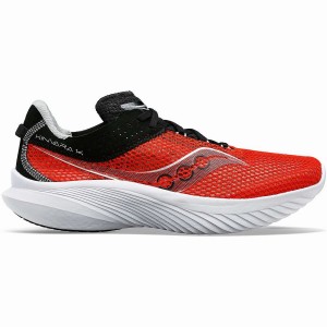 Red / Black Saucony Kinvara 14 Men's Running Shoes | Malaysia S65371-X73