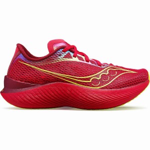 Red / Rose Saucony Endorphin Pro 3 Women's Running Shoes | Malaysia S04132-U03