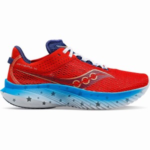 Red / White / Blue Saucony Kinvara 14 Liberty Men's Running Shoes | Malaysia S43508-U92