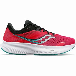 Rose / Black Saucony Ride 16 Women's Running Shoes | Malaysia S50961-N91