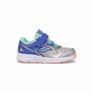 Silver Saucony Cohesion 14 A/C Jr. Sneaker Kids' Running Shoes | Malaysia S93521-E89