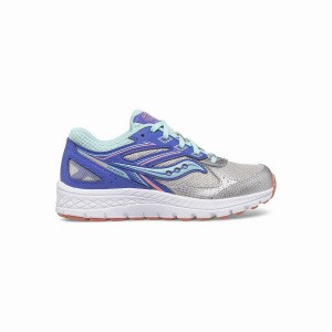 Silver Saucony Cohesion 14 Lace Sneaker Kids' Running Shoes | Malaysia S31049-L34