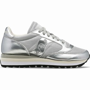 Silver Saucony Jazz Triple Women's Sneakers | Malaysia S84361-T37