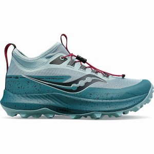 Turquoise / Blue Saucony Peregrine 13 ST Women's Trail Running Shoes | Malaysia S94375-R92