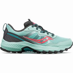 Turquoise / Pink Saucony Excursion TR16 Women's Trail Running Shoes | Malaysia S91276-D50