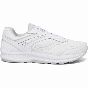 White Saucony Echelon Walker 3 Wide Men's Walking Shoes | Malaysia S86450-S96