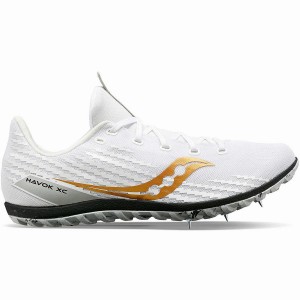 White Saucony Havok XC 3 Spike Women's Track Spikes | Malaysia S01584-B83