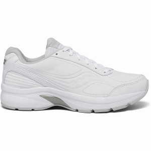 White Saucony Omni Walker 3 Wide Men's Walking Shoes | Malaysia S78695-G91