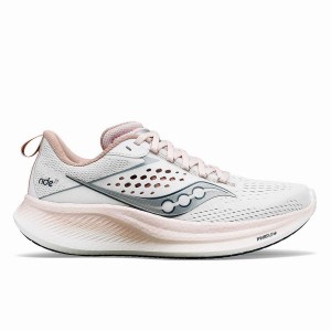 White Saucony Ride 17 Women's Running Shoes | Malaysia S52697-F05