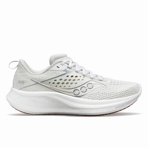 White Saucony Ride 17 Women's Running Shoes | Malaysia S83592-H36