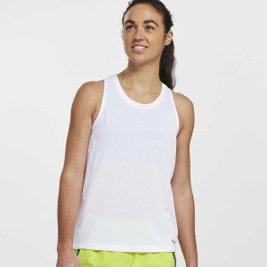 White Saucony Stopwatch Singlet Women's Tank Top | Malaysia S14953-Q71