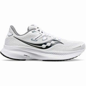 White / Black Saucony Guide 16 Men's Running Shoes | Malaysia S80942-M16