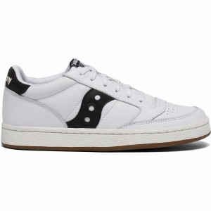 White / Black Saucony Jazz Court Men's Sneakers | Malaysia S76319-T38