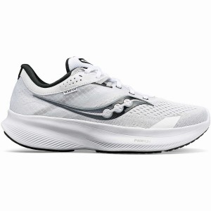 White / Black Saucony Ride 16 Women's Running Shoes | Malaysia S38451-Q57