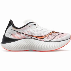 White / Black / Red Saucony Endorphin Pro 3 Women's Running Shoes | Malaysia S71439-E43