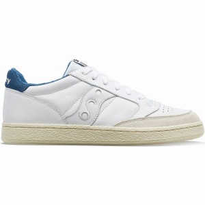 White / Blue Saucony Jazz Court Athletic Men's Sneakers | Malaysia S03975-N97