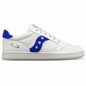 White / Blue Saucony X Maybe Tomorrow Jazz Court Varsity Women's Sneakers | Malaysia S71963-K93